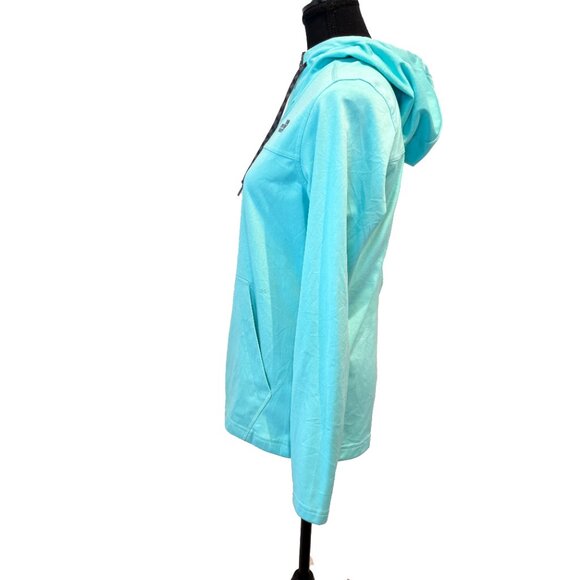 The North Face Turquoise Full Zip Hoodie Lightweight Jacket Women’s Small - Picture 5 of 8